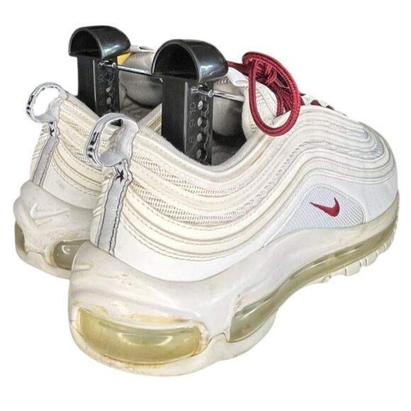 Nike by You ID Air Max 97 314275-995 Leather Athletic Sneaker Size 6.5 White - Picture 5 of 6